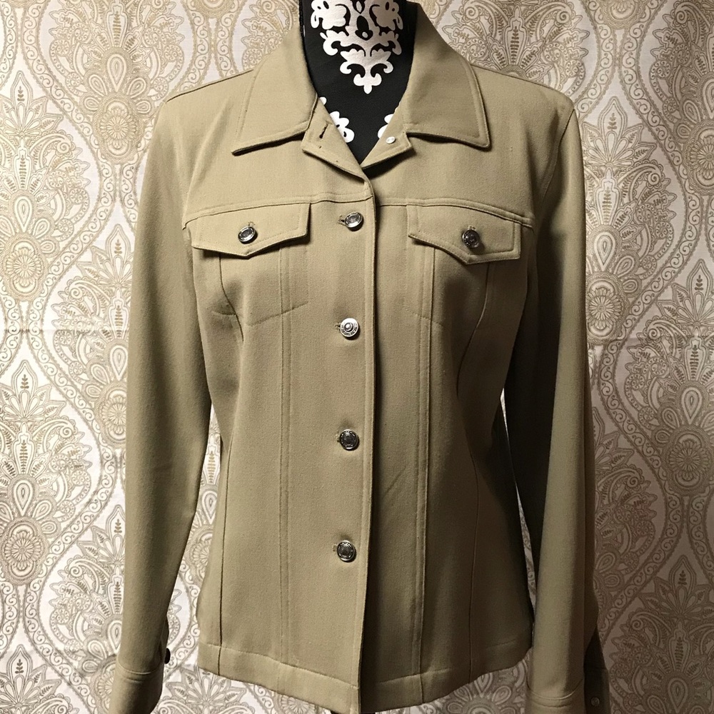 Rafaella unlined jacket with jean styling sz 10.